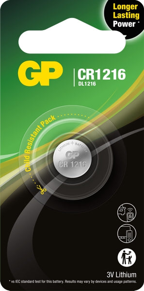 Baterie litowe guzikowe GP CR1216